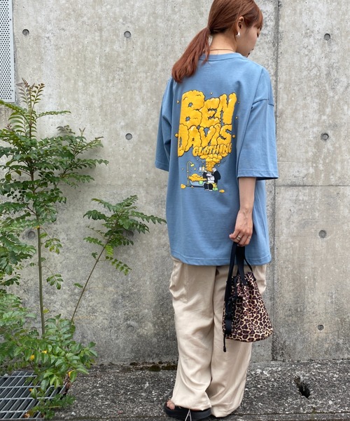 BEN DAVIS（ベンデイビス）の「【WEB限定】[BEN DAVIS/ベンデイビス] SHAMPOO LOGO バックプリントTシャツ（Tシャツ/カットソー・レディース・ブラック/ブルー/ホワイト・M/XL/L）」の3枚目の写真