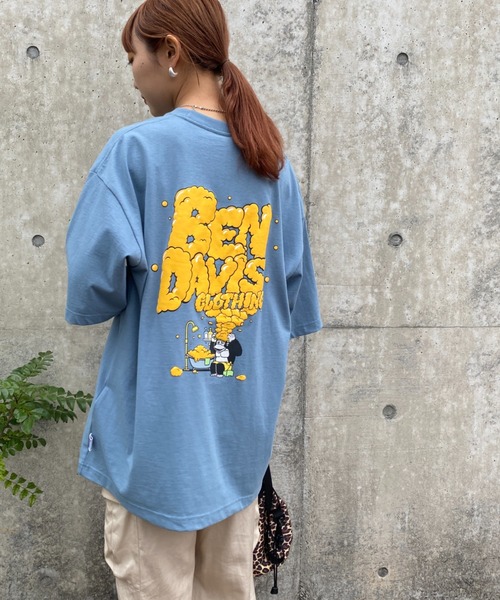 BEN DAVIS（ベンデイビス）の「【WEB限定】[BEN DAVIS/ベンデイビス] SHAMPOO LOGO バックプリントTシャツ（Tシャツ/カットソー・レディース・ブラック/ブルー/ホワイト・M/XL/L）」の8枚目の写真