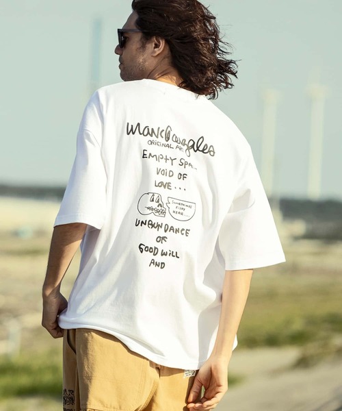 Mark Gonzales（マーク・ゴンザレス）の「MARK GONZALES ARTWORK COLLECTION(マーク ゴンザレス)バックプリント ロゴ 半袖Tシャツ/5type/6colors（Tシャツ/カットソー・メンズ・ホワイト系3/ホワイト系5/ブラック系2/ブラック系4/ベージュ系3/カーキ系4/イエロー系2/ホワイト系1/ホワイト系2/ブラック系5/ホワイト系4/ブラック系1/ブラック系3/ベージュ系2/カーキ系3/ブルー系5/イエロー系5/ベージュ系4/ブルー系1/イエロー系1・M/L/XL）」の5枚目の写真