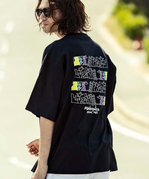 Mark Gonzales（マーク・ゴンザレス）の「MARK GONZALES ARTWORK COLLECTION(マーク ゴンザレス)バックプリント ロゴ 半袖Tシャツ/5type/6colors（Tシャツ/カットソー・メンズ・ホワイト系3/ホワイト系5/ブラック系2/ブラック系4/ベージュ系3/カーキ系4/イエロー系2/ホワイト系1/ホワイト系2/ブラック系5/ホワイト系4/ブラック系1/ブラック系3/ベージュ系2/カーキ系3/ブルー系5/イエロー系5/ベージュ系4/ブルー系1/イエロー系1・M/L/XL）」の7枚目の写真