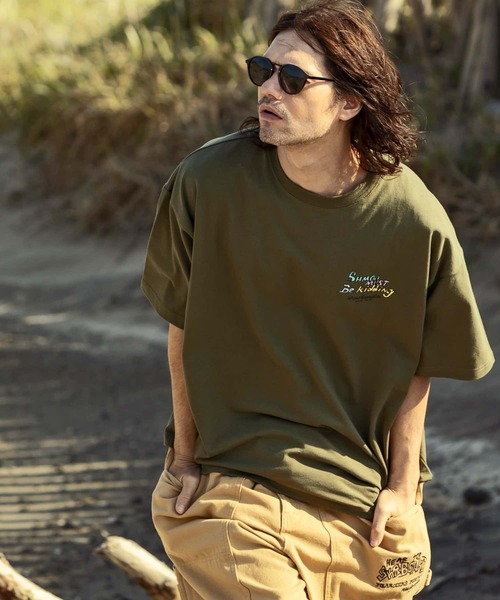 Mark Gonzales（マーク・ゴンザレス）の「MARK GONZALES ARTWORK COLLECTION(マーク ゴンザレス)バックプリント ロゴ 半袖Tシャツ/5type/6colors（Tシャツ/カットソー・メンズ・ホワイト系3/ホワイト系5/ブラック系2/ブラック系4/ベージュ系3/カーキ系4/イエロー系2/ホワイト系1/ホワイト系2/ブラック系5/ホワイト系4/ブラック系1/ブラック系3/ベージュ系2/カーキ系3/ブルー系5/イエロー系5/ベージュ系4/ブルー系1/イエロー系1・M/L/XL）」の14枚目の写真