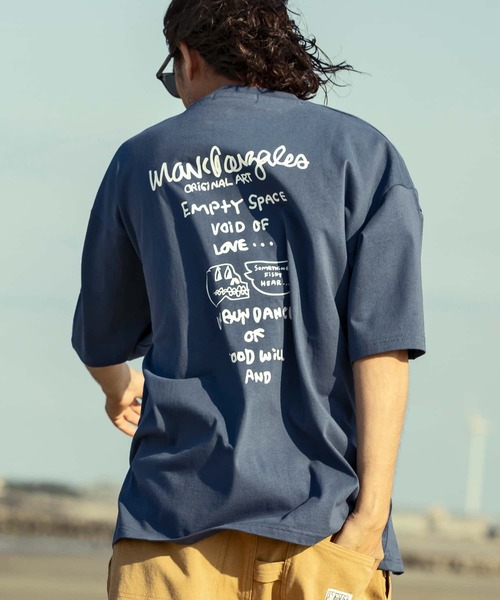 Mark Gonzales（マーク・ゴンザレス）の「MARK GONZALES ARTWORK COLLECTION(マーク ゴンザレス)バックプリント ロゴ 半袖Tシャツ/5type/6colors（Tシャツ/カットソー・メンズ・ホワイト系3/ホワイト系5/ブラック系2/ブラック系4/ベージュ系3/カーキ系4/イエロー系2/ホワイト系1/ホワイト系2/ブラック系5/ホワイト系4/ブラック系1/ブラック系3/ベージュ系2/カーキ系3/ブルー系5/イエロー系5/ベージュ系4/ブルー系1/イエロー系1・M/L/XL）」の17枚目の写真