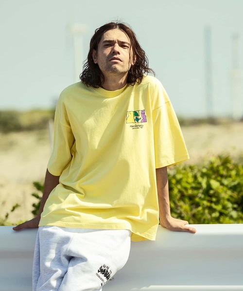 Mark Gonzales（マーク・ゴンザレス）の「MARK GONZALES ARTWORK COLLECTION(マーク ゴンザレス)バックプリント ロゴ 半袖Tシャツ/5type/6colors（Tシャツ/カットソー・メンズ・ホワイト系3/ホワイト系5/ブラック系2/ブラック系4/ベージュ系3/カーキ系4/イエロー系2/ホワイト系1/ホワイト系2/ブラック系5/ホワイト系4/ブラック系1/ブラック系3/ベージュ系2/カーキ系3/ブルー系5/イエロー系5/ベージュ系4/ブルー系1/イエロー系1・M/L/XL）」の19枚目の写真