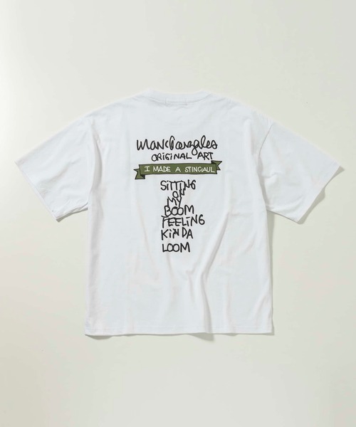 Mark Gonzales（マーク・ゴンザレス）の「MARK GONZALES ARTWORK COLLECTION(マーク ゴンザレス)バックプリント ロゴ 半袖Tシャツ/5type/6colors（Tシャツ/カットソー・メンズ・ホワイト系3/ホワイト系5/ブラック系2/ブラック系4/ベージュ系3/カーキ系4/イエロー系2/ホワイト系1/ホワイト系2/ブラック系5/ホワイト系4/ブラック系1/ブラック系3/ベージュ系2/カーキ系3/ブルー系5/イエロー系5/ベージュ系4/ブルー系1/イエロー系1・M/L/XL）」の22枚目の写真