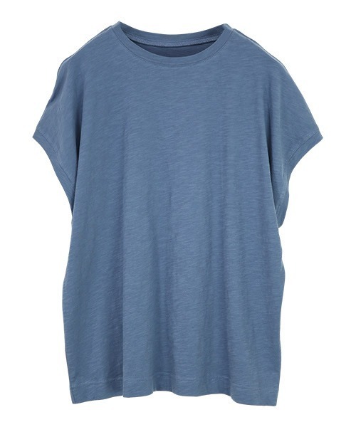 and it_(アンドイット)の「コットンスラブシンプルルーズTシャツ(Tシャツ/カットソー・レディース・キナリ/ミント/モカ/ブラック/ピンク/ブルー・M/L)」の13枚目の写真