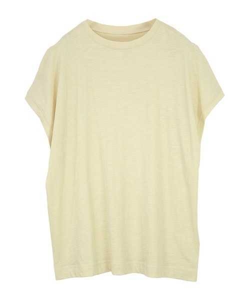 and it_(アンドイット)の「コットンスラブシンプルルーズTシャツ(Tシャツ/カットソー・レディース・キナリ/ミント/モカ/ブラック/ピンク/ブルー・M/L)」の8枚目の写真