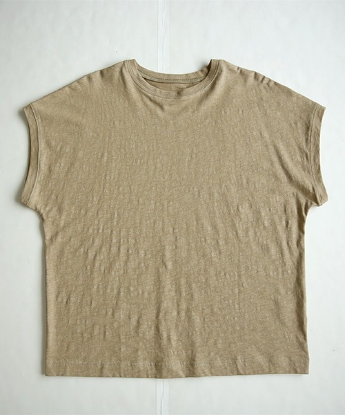 and it_(アンドイット)の「コットンスラブシンプルルーズTシャツ(Tシャツ/カットソー・レディース・キナリ/ミント/モカ/ブラック/ピンク/ブルー・M/L)」の9枚目の写真