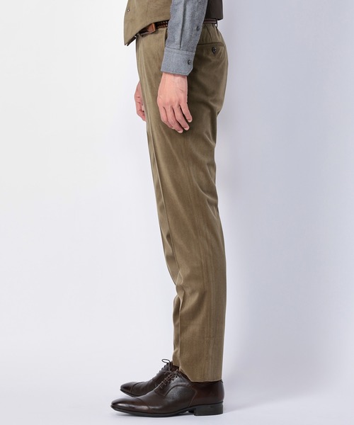 CROWDED CLOSET（クラウデッドクローゼット）の「ベロアパンツ/別売りセットアップジャケット、ベストあり（スラックス・メンズ・ベージュ/ブラック/ボルドー・02/03/01）」の15枚目の写真