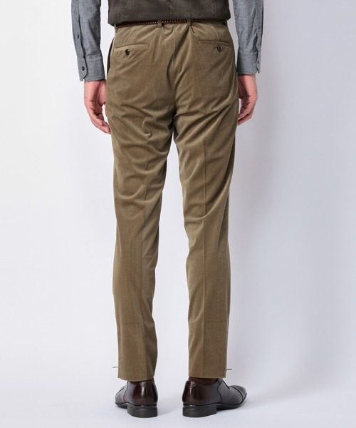 CROWDED CLOSET（クラウデッドクローゼット）の「ベロアパンツ/別売りセットアップジャケット、ベストあり（スラックス・メンズ・ベージュ/ブラック/ボルドー・02/03/01）」の16枚目の写真