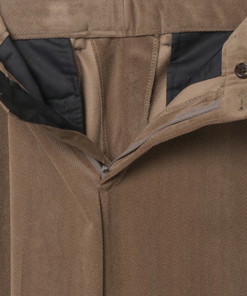 CROWDED CLOSET（クラウデッドクローゼット）の「ベロアパンツ/別売りセットアップジャケット、ベストあり（スラックス・メンズ・ベージュ/ブラック/ボルドー・02/03/01）」の11枚目の写真