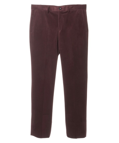 CROWDED CLOSET（クラウデッドクローゼット）の「ベロアパンツ/別売りセットアップジャケット、ベストあり（スラックス・メンズ・ベージュ/ブラック/ボルドー・02/03/01）」の7枚目の写真