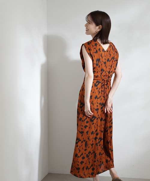 N.（N. Natural Beauty Basic）（エヌエヌナチュラルビューティーベーシック）の「【S Size Line】◆プリントバックレースワンピース（ワンピース・レディース・ブラック系その他/ブラウン系その他/ドット・SMALL/MEDIUM）」の19枚目の写真