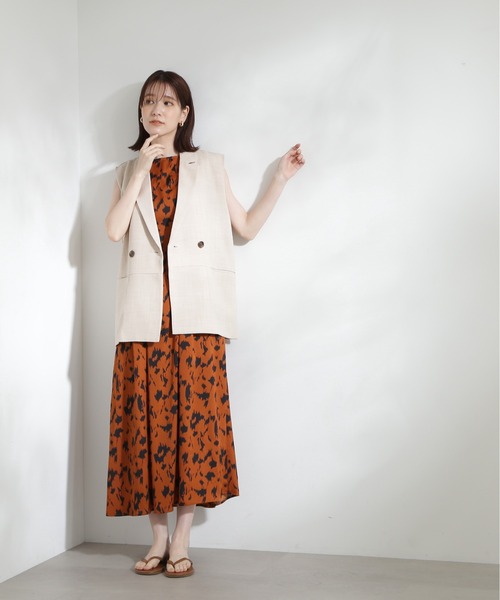 N.（N. Natural Beauty Basic）（エヌエヌナチュラルビューティーベーシック）の「【S Size Line】◆プリントバックレースワンピース（ワンピース・レディース・ブラック系その他/ブラウン系その他/ドット・SMALL/MEDIUM）」の21枚目の写真
