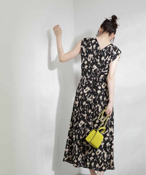 N.（N. Natural Beauty Basic）（エヌエヌナチュラルビューティーベーシック）の「【S Size Line】◆プリントバックレースワンピース（ワンピース・レディース・ブラック系その他/ブラウン系その他/ドット・SMALL/MEDIUM）」の6枚目の写真