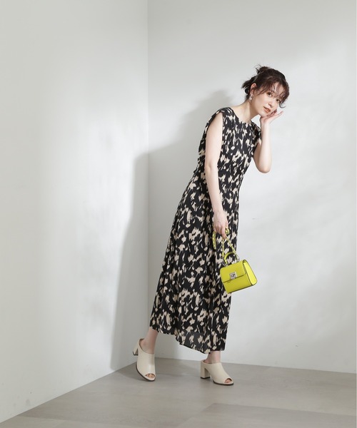 N.（N. Natural Beauty Basic）（エヌエヌナチュラルビューティーベーシック）の「【S Size Line】◆プリントバックレースワンピース（ワンピース・レディース・ブラック系その他/ブラウン系その他/ドット・SMALL/MEDIUM）」の7枚目の写真