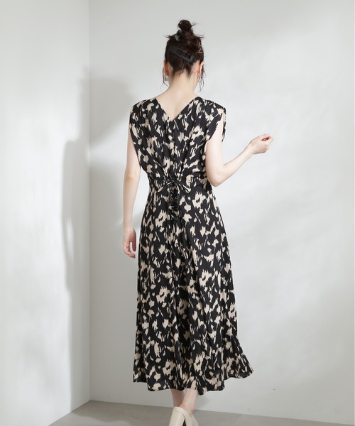 N.（N. Natural Beauty Basic）（エヌエヌナチュラルビューティーベーシック）の「【S Size Line】◆プリントバックレースワンピース（ワンピース・レディース・ブラック系その他/ブラウン系その他/ドット・SMALL/MEDIUM）」の14枚目の写真