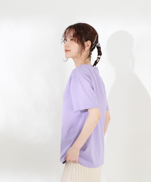 N.（N. Natural Beauty Basic）（エヌエヌナチュラルビューティーベーシック）の「◆ハンドライティングロゴＴシャツ（Tシャツ/カットソー・レディース・ブラック/パープル/オフホワイト・MEDIUM）」の19枚目の写真