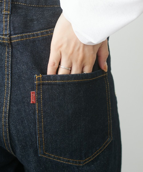 DISCOAT（ディスコート）の「【新サイズ追加/4サイズ展開】USコットンデニムロールアップパンツ（デニムパンツ・レディース・ネイビー/サックスブルー/ブラック・SMALL/MEDIUM/LARGE/MP）」の10枚目の写真