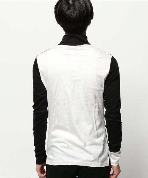 NO ID.（ノーアイディ）の「CリヨセルスムースT/N-ロンT（Tシャツ/カットソー・メンズ・ブラック×ホワイト/ブラック/ホワイト×ブラック・2/1）」の7枚目の写真