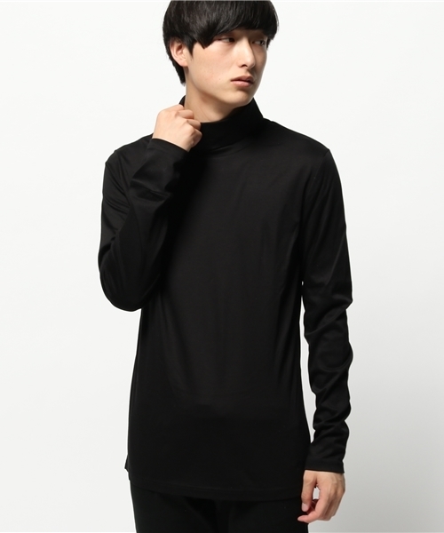 NO ID.（ノーアイディ）の「CリヨセルスムースT/N-ロンT（Tシャツ/カットソー・メンズ・ブラック×ホワイト/ブラック/ホワイト×ブラック・2/1）」の12枚目の写真