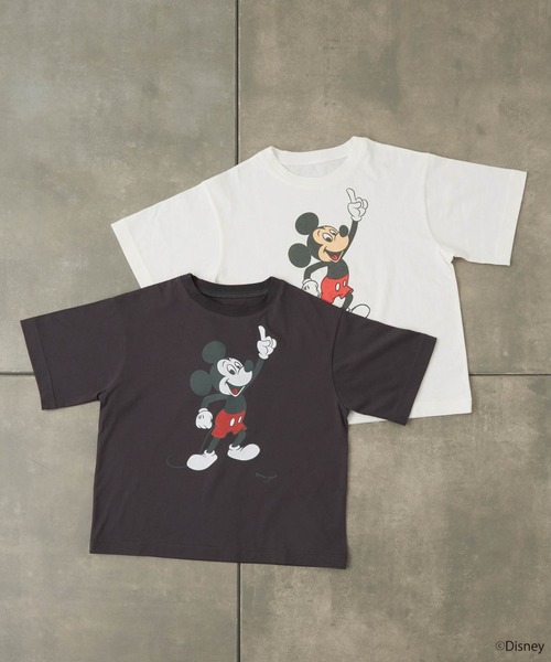 ROKUミッキーマウス プリント Tシャツ BEAUTY&YOUTH UNITED ARROWS｜<6(ROKU)>MICKEY/Tシャツ