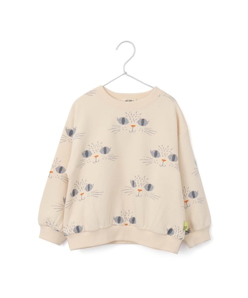 MAKE YOUR DAY（メイクユアデイ）の「WEB限定いろんな柄裏毛トレーナー■150.160cm（スウェット・キッズ・アイボリー/イエロー/ライトグレー/グレー/ピンク/ネイビー/オレンジ/ブラック・150/160）」の5枚目の写真