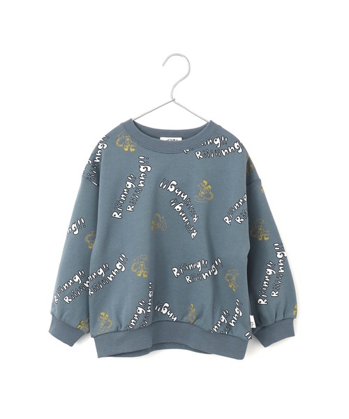 MAKE YOUR DAY（メイクユアデイ）の「WEB限定いろんな柄裏毛トレーナー■150.160cm（スウェット・キッズ・アイボリー/イエロー/ライトグレー/グレー/ピンク/ネイビー/オレンジ/ブラック・150/160）」の6枚目の写真