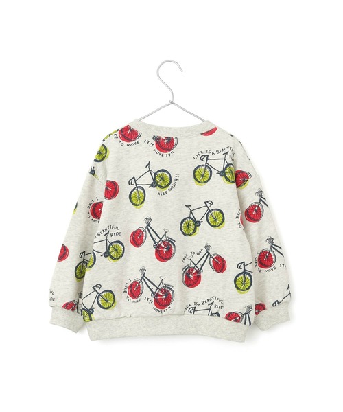 MAKE YOUR DAY（メイクユアデイ）の「WEB限定いろんな柄裏毛トレーナー■150.160cm（スウェット・キッズ・アイボリー/イエロー/ライトグレー/グレー/ピンク/ネイビー/オレンジ/ブラック・150/160）」の10枚目の写真