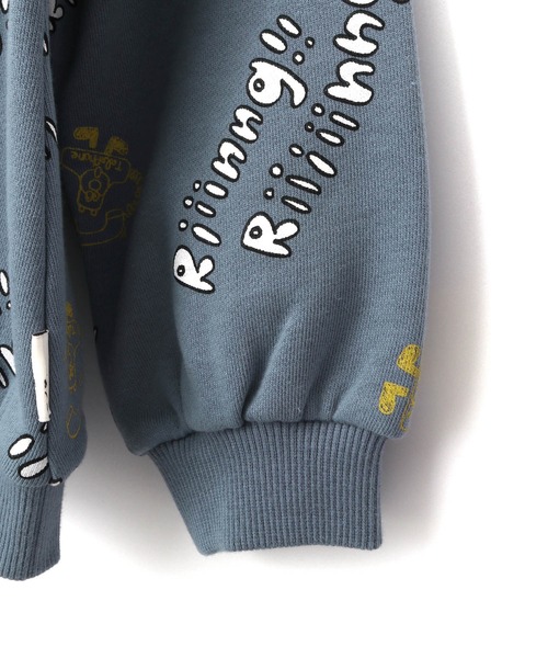 MAKE YOUR DAY（メイクユアデイ）の「WEB限定いろんな柄裏毛トレーナー■150.160cm（スウェット・キッズ・アイボリー/イエロー/ライトグレー/グレー/ピンク/ネイビー/オレンジ/ブラック・150/160）」の18枚目の写真