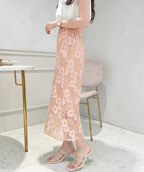 apres jour(アプレジュール)の「レースナロースカート【ZOZOTOWN限定アイテム】(スカート・レディース・ブラック/ピンクベージュ/ライトベージュ・X-LARGE/SMALL/MEDIUM)」の16枚目の写真