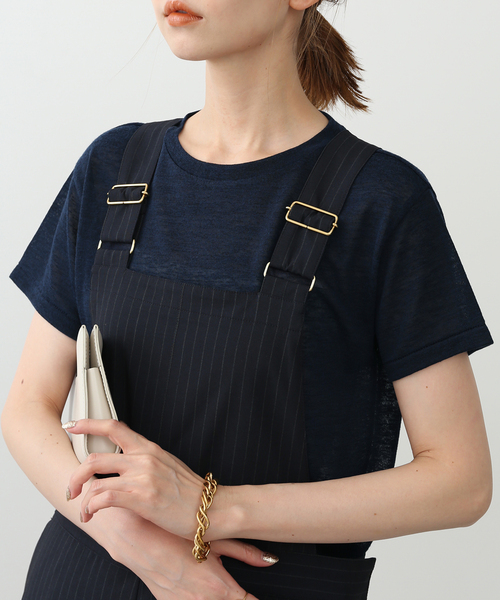 SLOBE IENA（スローブイエナ）の「《追加》スラブ天竺5分袖TEE