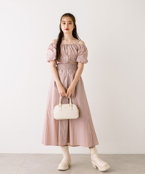 OLIVE des OLIVE(オリーブデオリーブ)の「エンブレム付きボストンバッグ 1032120050(ショルダーバッグ・レディース・ボルドー/ブラック/オフホワイト・FREE)」の20枚目の写真