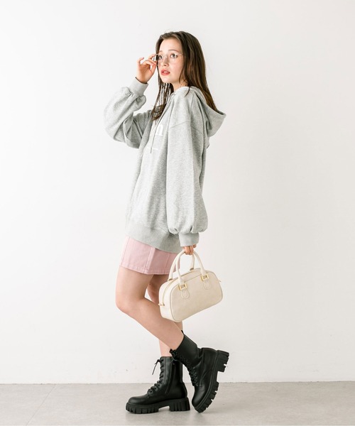 OLIVE des OLIVE(オリーブデオリーブ)の「エンブレム付きボストンバッグ 1032120050(ショルダーバッグ・レディース・ボルドー/ブラック/オフホワイト・FREE)」の17枚目の写真