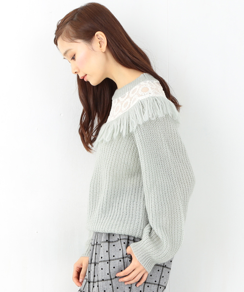 Carolina glaser フリンジニット/セーター　人気✨ BEAMS - Carolina glaser フリンジニット/セーター 人気✨の通販 by