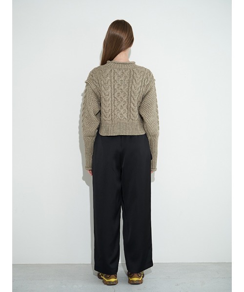 CHAROL(シャロル)の「サイドポケットラスターパンツ(その他パンツ・レディース・ブラック/ホワイト・S/M)」の4枚目の写真