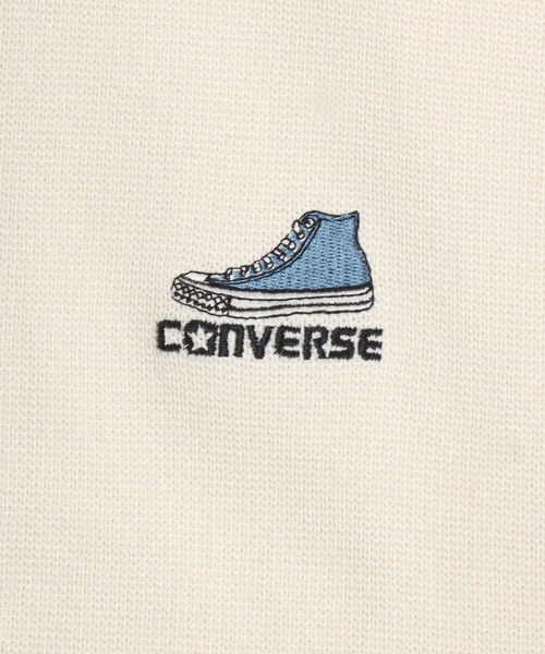 CONVERSE(コンバース)の「CONVERSE/コンバース ミラノリブ ワンポイントロゴ刺繍 ハーフジップニット(ニット/セーター・メンズ・グレー/ブルー/ホワイト系その他/ブラック/オフホワイト/ブラック系その他・L/LL/M)」の18枚目の写真