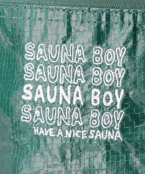 サウナボーイ（サウナボーイ）の「【別注】＜サウナボーイ×green label relaxing＞ロゴ トートバッグ（トートバッグ・メンズ・ブラック/ケリー・FREE）」の11枚目の写真