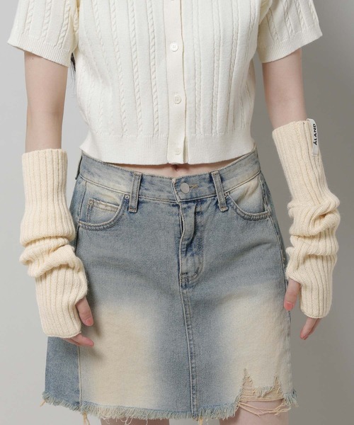 ALAND（エーランド）の「【UNISEX】ALAND／アームウォーマー 2974233（アームカバー・レディース・ブラック/ホワイト・FREE）」の12枚目の写真