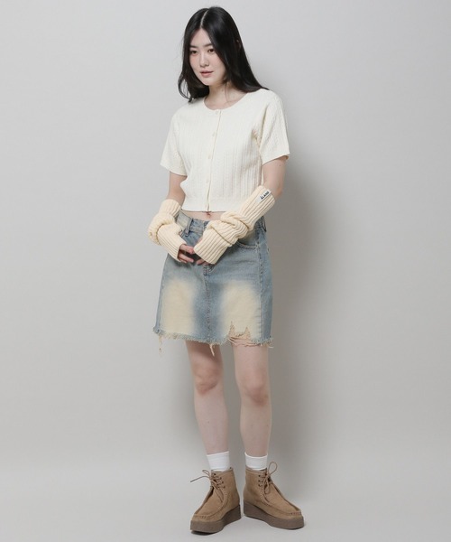 ALAND（エーランド）の「【UNISEX】ALAND／アームウォーマー 2974233（アームカバー・レディース・ブラック/ホワイト・FREE）」の14枚目の写真