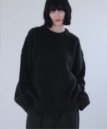 LONG SLEEVE WOOL MIXED SHAGGY KNIT / ロングスリーブウール混シャギーニット