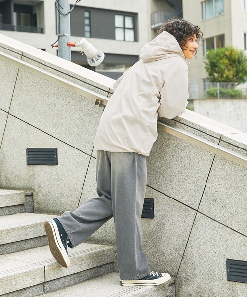 MSG（エムエスジー）の「テックギアフードショートジャケット（マウンテンパーカー・メンズ・チャコール/ライトグレー/ライトブルー/ライトベージュ/ブラック/ブラウン・M/XL/L/S）」の15枚目の写真