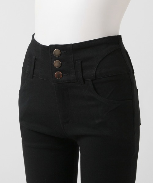 Julia Boutique(ジュリアブティック)の「3連ボタンハイウエストスキニーパンツ/23531(その他パンツ・レディース・ブラック・L/M/S)」の15枚目の写真
