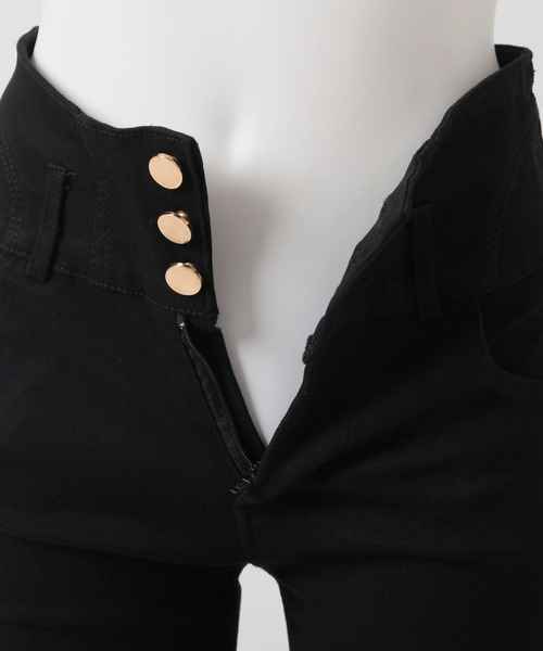 Julia Boutique(ジュリアブティック)の「3連ボタンハイウエストスキニーパンツ/23531(その他パンツ・レディース・ブラック・L/M/S)」の18枚目の写真