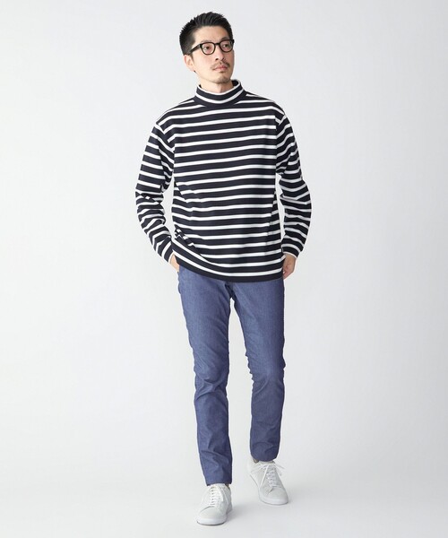 セール】SHIPS: 〈抗菌・防臭〉PLA ポリ乳酸 マリン ボーダー  