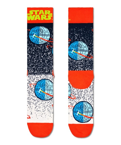 Happy Socks（ハッピーソックス）の「【Limited】Happy Socks × Star Wars Death Star クルーソックス 14231016（ソックス/靴下・レディース・ブラック・M/L）」の3枚目の写真