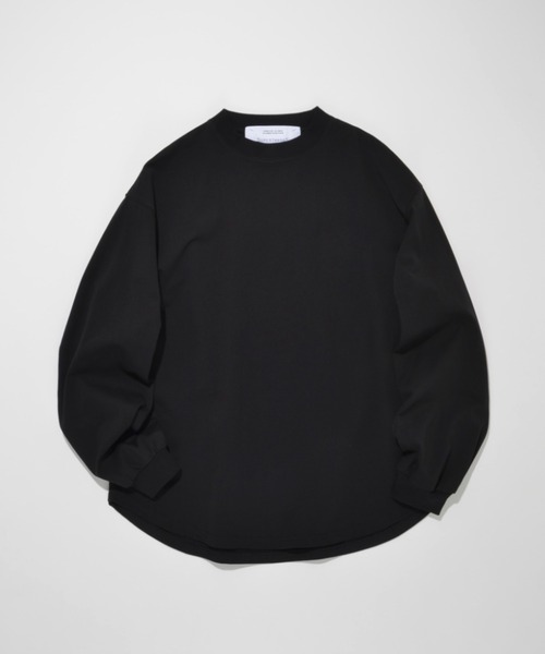 SUPERTHANKS(スーパーサンクス)の「無地オーバーサイズ コットン ロングTシャツ(ユニセックス)Refined L/S T-shirt(Tシャツ/カットソー・メンズ・ホワイト/アッシュグレー/ライトカーキ/ブラック・L/M/S)」の19枚目の写真