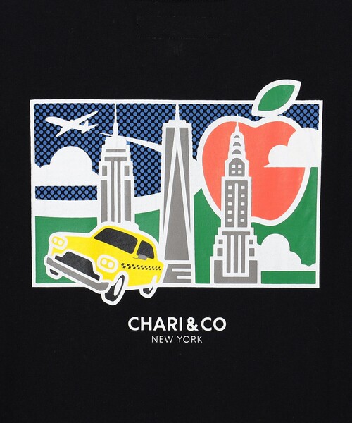 CHARI&CO（チャリアンドコー）の「CHARI&CO / KJI SKYLINE TEE（Tシャツ/カットソー・メンズ・ホワイト/ブラック・L/S/M/XL）」の13枚目の写真