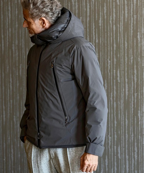 AKM Contemporary（エイケイエムコンテンポラリー）の「【WEB・直営店限定】AKM Contemporary(エイケイエムコンテンポラリー)ダブルフードダウンジャケット（ダウンジャケット/コート・メンズ・ブラック/チャコール/カーキ・S/M/L/XL/XXL）」の12枚目の写真