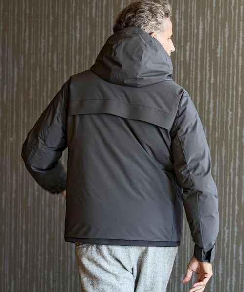 AKM Contemporary（エイケイエムコンテンポラリー）の「【WEB・直営店限定】AKM Contemporary(エイケイエムコンテンポラリー)ダブルフードダウンジャケット（ダウンジャケット/コート・メンズ・ブラック/チャコール/カーキ・S/M/L/XL/XXL）」の13枚目の写真