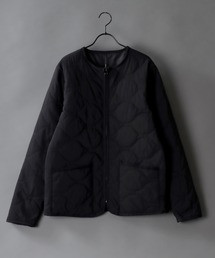 65/35 ripstop fiber down jacket/ナイロン リップストップ キルティング ファイバーダウンジャケット